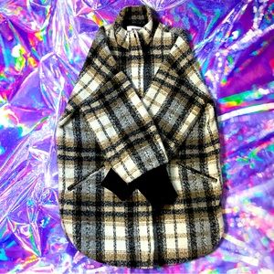 Long sleeved flannel jacket fleece material fall/winter wear